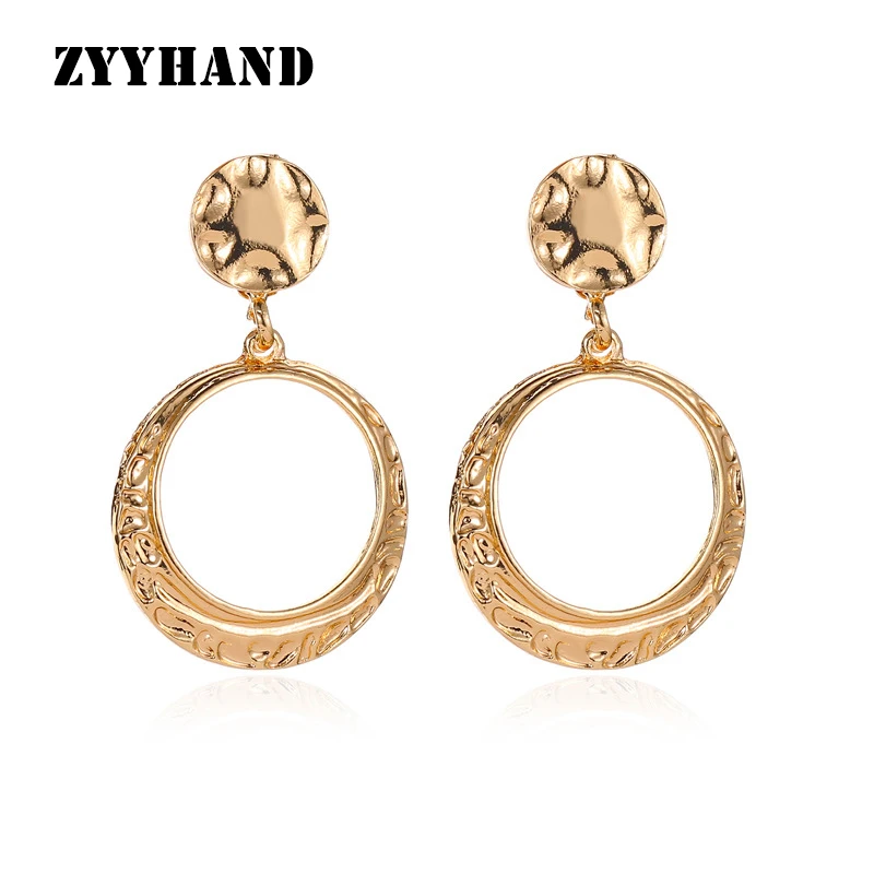 Новое поступление женские золотые круглые 3 цвета ювелирные изделия вечерние