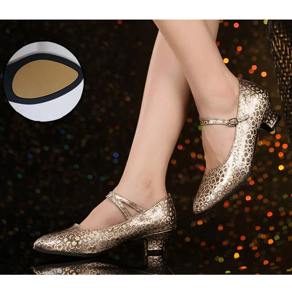 Женские туфли для танцев на резиновой подошве современные сальсы бальных Танго