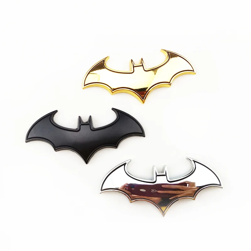 Стикеры автомобильные 3D крутая металлическая летучая мышь для Mercedes Benz серии A B C E