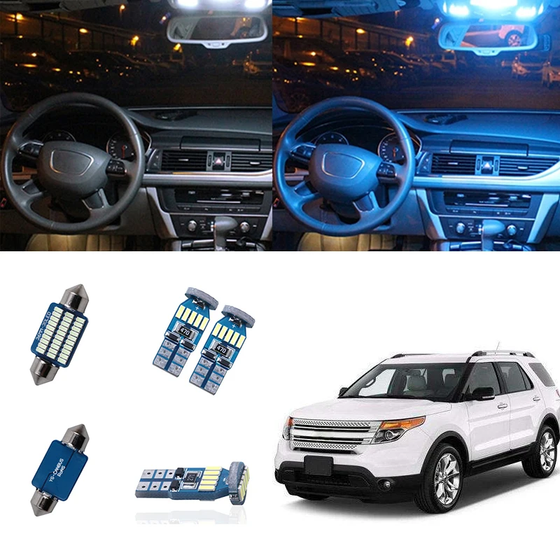 13 шт./компл. багажник автомобиля светильник Светодиодные лампы Canbus автомобильные