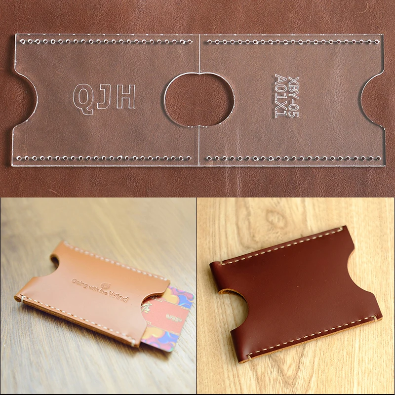 Акриловая лазерная версия шаблона шина карточка пакет Набор сделай сам кожаная