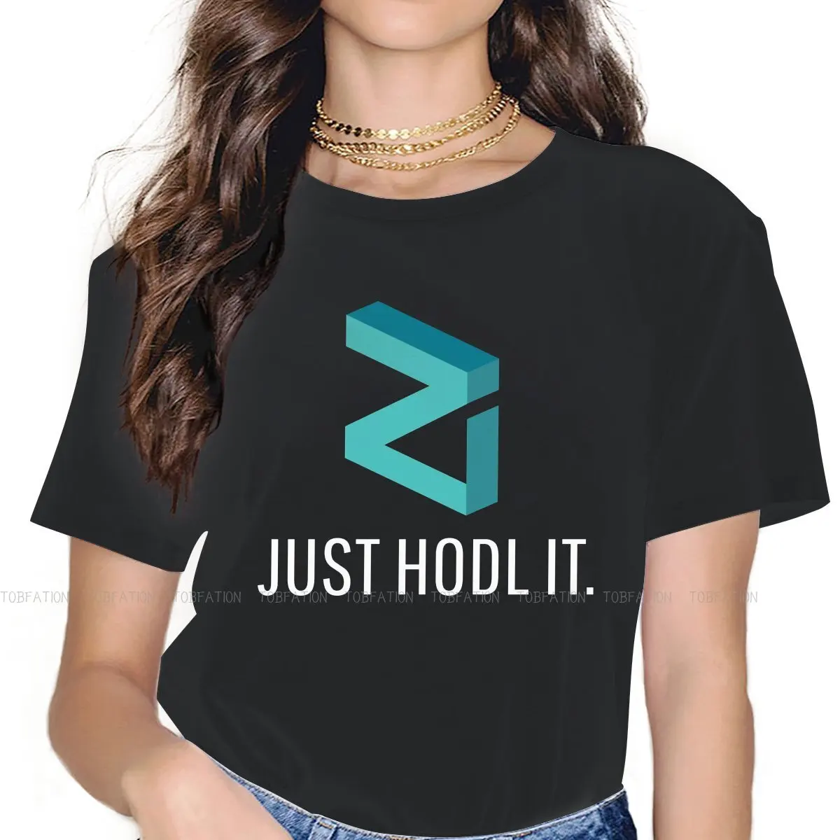 

Футболка Just Hodl It 5XL для девушек, Zilliqa ZIL, цеймон криптовалюты, криптовалюты, высокое качество, графическая футболка с коротким рукавом, предло...