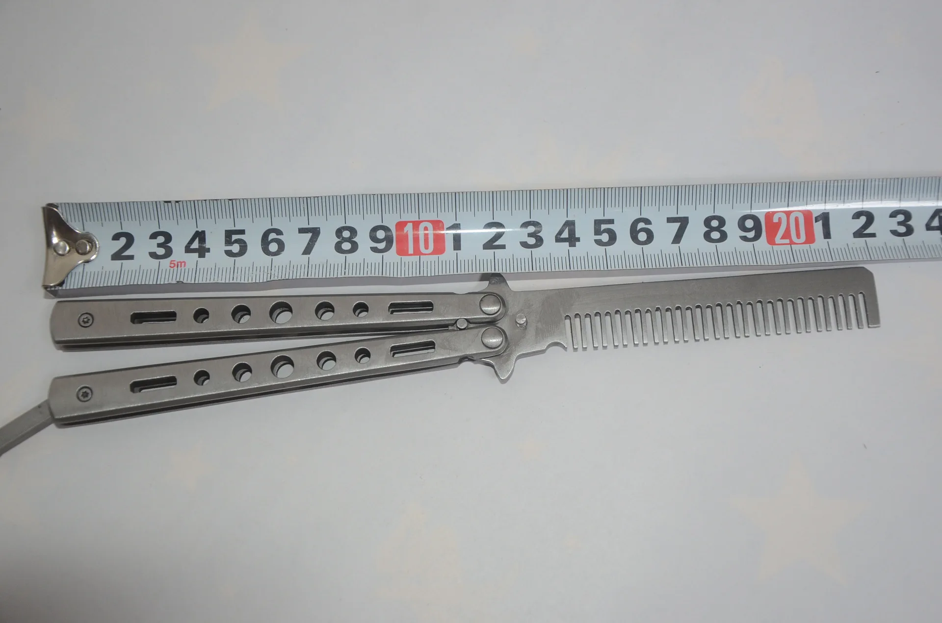 Нож-бабочка без ножа тренировочный нож уличный походный гребень складной из