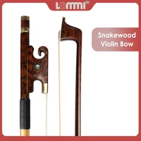 lommi 44 size master violin bow snakewood stick frog natural white horsehair easier control violin fiddle bow part accessories