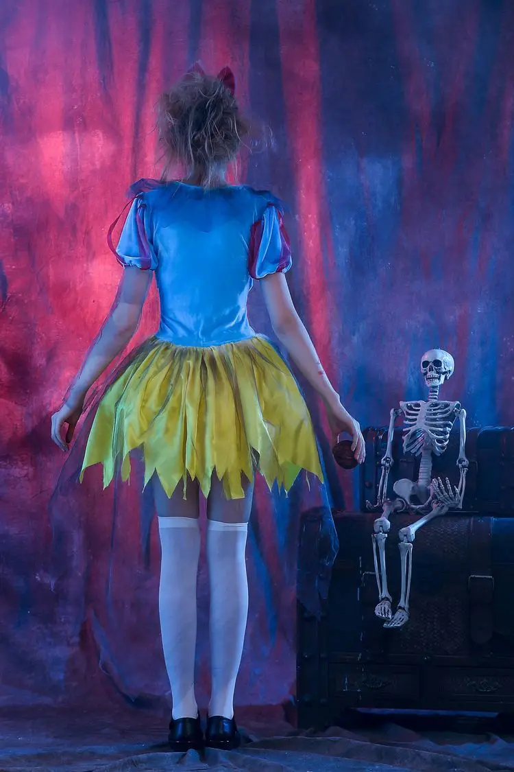 Кровавая Мария Снежная принцесса страшный костюм для Хэллоуина комплект женское