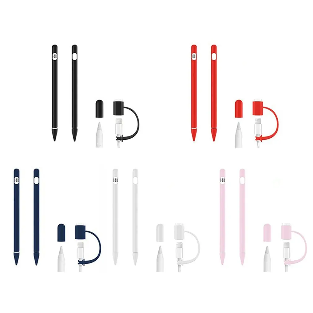 

Colorful Silicone Compatible For Apple Pencil 1st Cover Case Compatible For iPad Tablet Touch Pen Stylus Sleeve Skin Protector