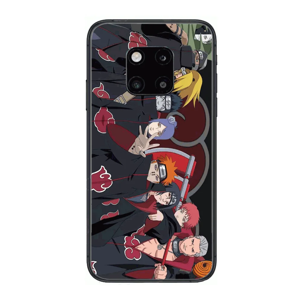 

AKATSUKI Itachi Phone Case For Huawei mate 30 10 20 40 Lite Smart Z Pro Black Etui 3D Coque Painting Hoesjes case