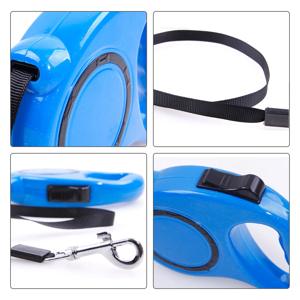 Автоматический гибкий поводок для собак выдвижная рулетка щенков и кошек 5 м