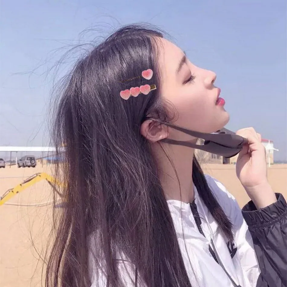 2 шт./компл. летние радужные заколки для волос девочек заколка на волосы цветами