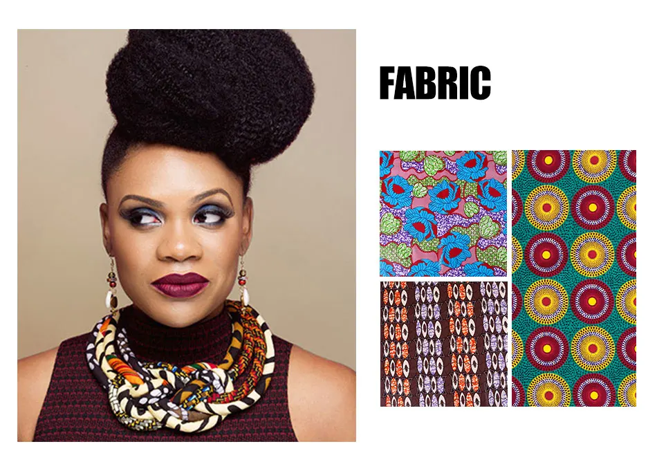 Модное ожерелье для женщин 2021 эффектная африканская ткань батик из анкарской