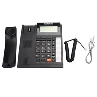 large buttons extension set corded phone with speakerphone with lcd display black