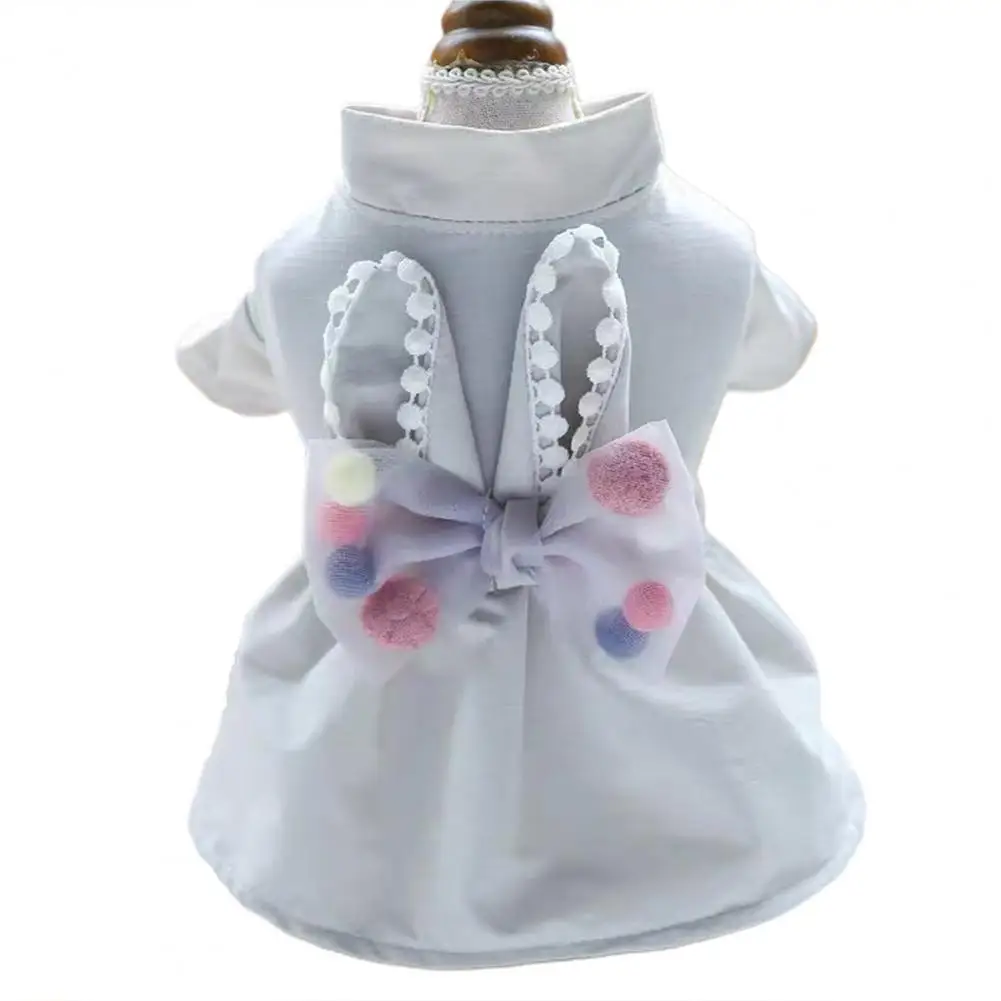 

Pet Cloth Lightweight Pet Two-legged Skirt Dog Skirt Bow-knot Rabbit Ears Decor for Party