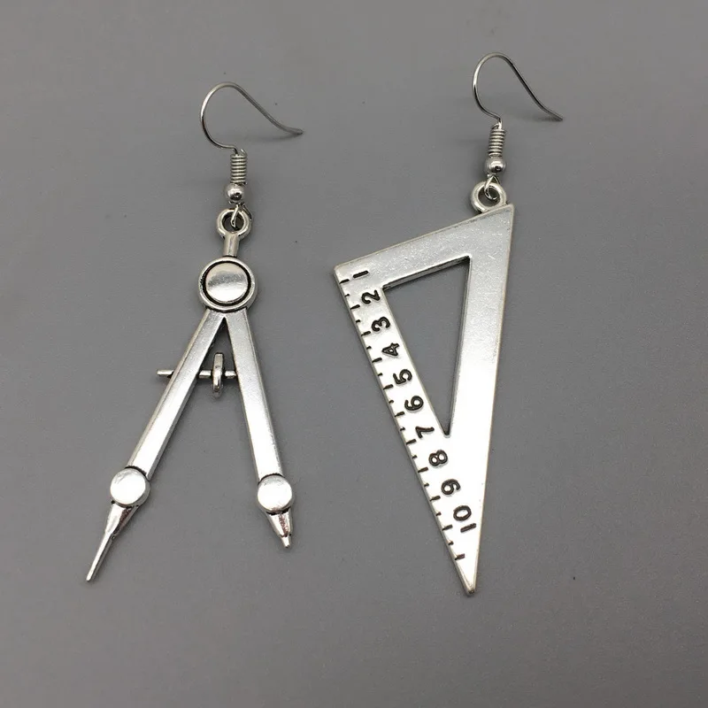 Новые креативные забавные винтажные квадратные висячие серьги античные Веселые