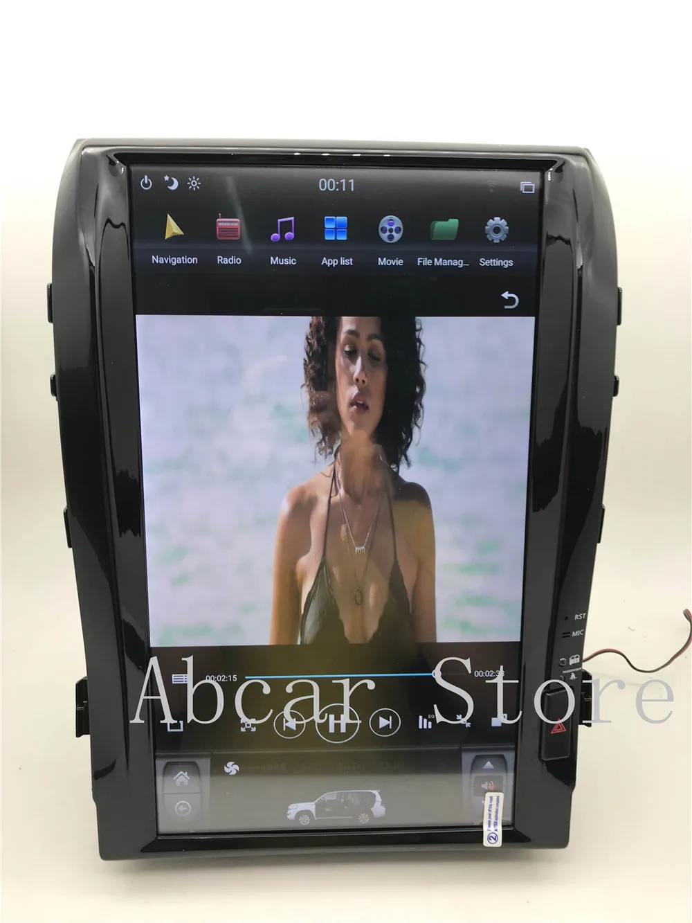 1" Tesla стиль Android 8,1 PX6 HDMI Автомобильный dvd-плеер gps навигация для Toyota LAND CRUISER LC200 2008- радио ips стерео