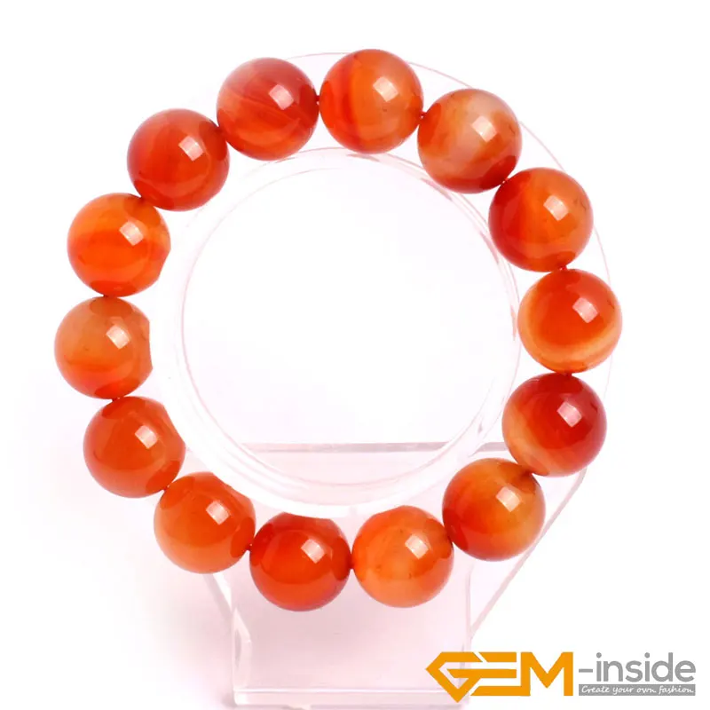 Натуральный красный браслет с сердоликом 4 мм до 14 бусины из натурального камня DIY