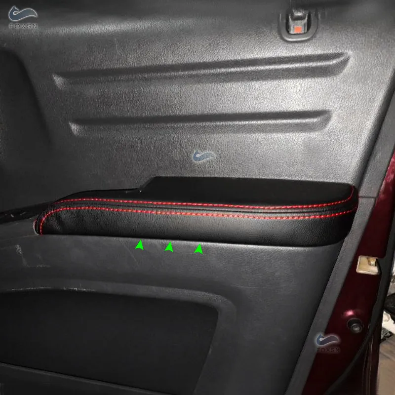 

Автомобильный кожаный интерьер из микрофибры 2 шт. накладка на подлокотник передней двери наклейка отделка для Honda Ridgeline 2009 2010 2011 2012 2013 2014