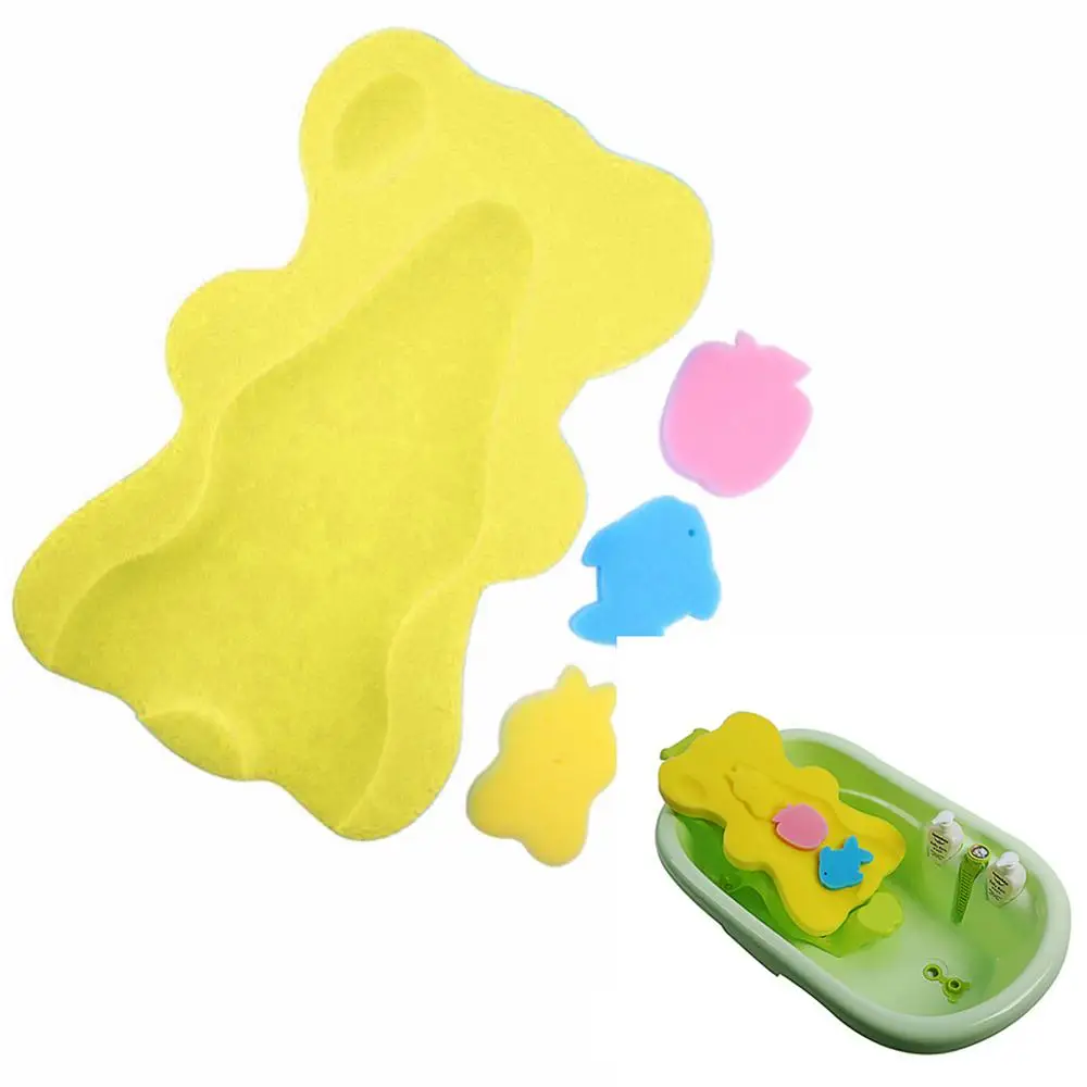 Мягкий детский коврик для ванной с сиденьем безопасная и Удобная губка ванны