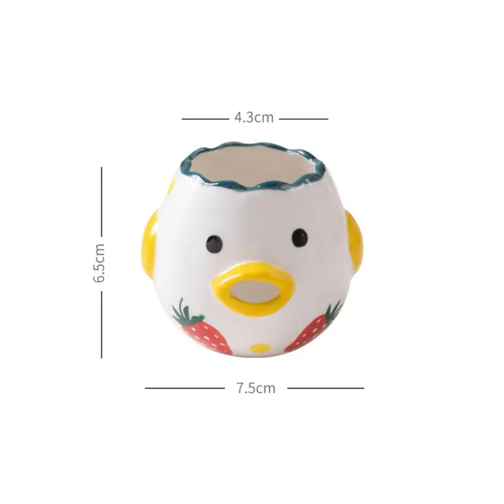 Funny Egg Separator Convenient Oval Beak Design Ceramic Chicken Shape Yolk Protein Filter Egg Divider images - 6