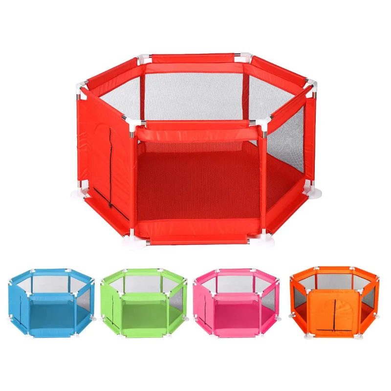 0-6 Year Old Baby Playpen Child Baby Dry Ball Pool Fence Foldable Hexagonal Safety Baby Playground Furniture
