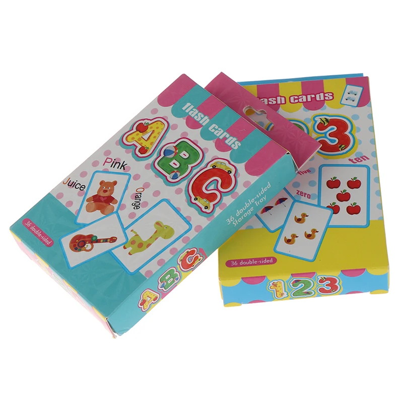 36 шт. флэш карты учим английское слово номер Детская образовательная