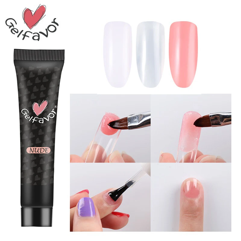 Nail Art волокна быстро расширить с украшением в виде кристаллов клей расширение