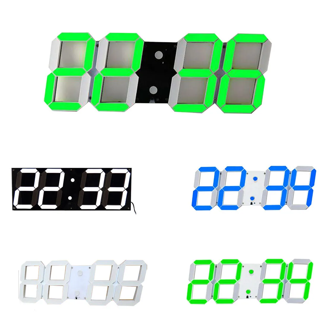 Цифровые светящиеся часы 3D светодиодный ночник яркость регулируемый