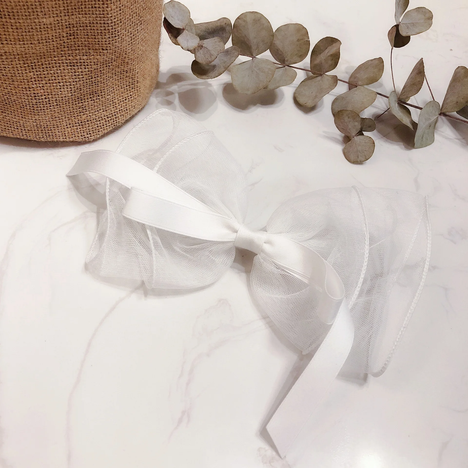 Заколка для волос с бантом женская Элегантный Модный зажим весенний кружевной