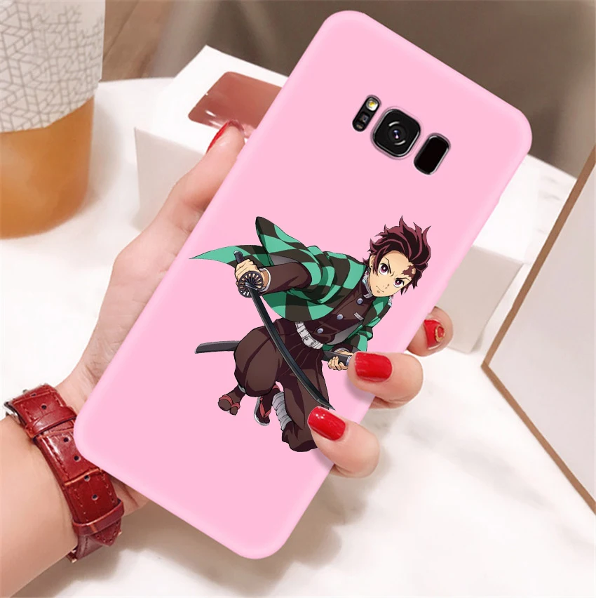 Камадо Nezuko Kimetsu без Yaiba демон убийца ТПУ, конфетный мягкий чехол для телефона для samsung s8 s8plus s9 s9plus s10 s10e note9 note10