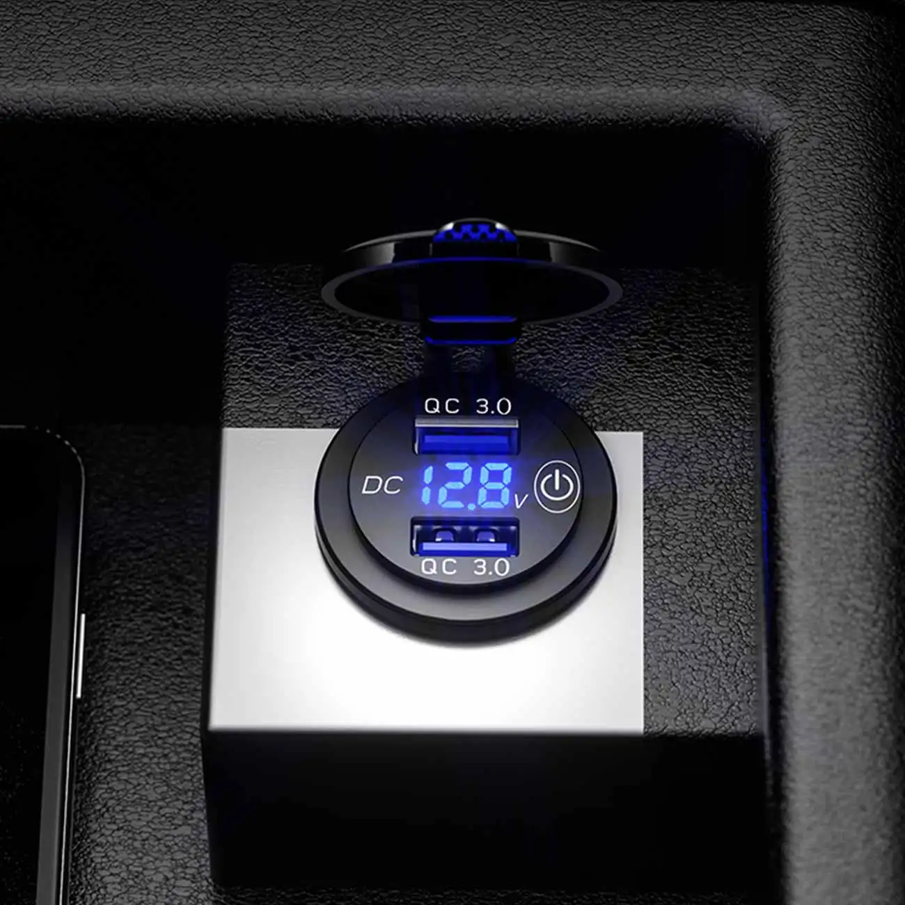 Быстрое зарядное устройство QC 3 0 36 Вт с двумя USB портами светодиодный