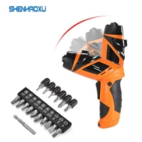 6v electric screwdriver cordless drill mini wireless power driver dc battery repair tool kit with led light with 7 or 11 bits