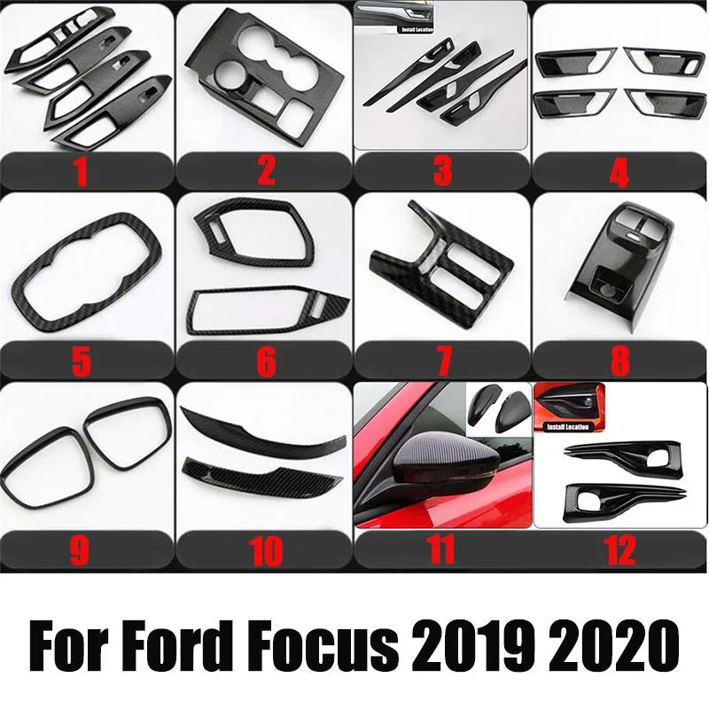 

Аксессуары для стайлинга автомобиля, держатель для стакана с подачей воды на вентиляционное отверстие, дверная ручка, декоративная наклейка для интерьера, чехол для Ford Focus 4 mk4 2019-21