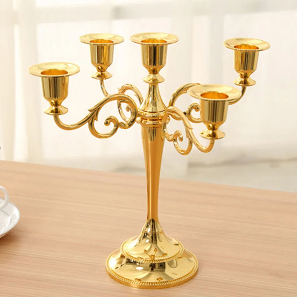 Antique Retro 3/5-Arm Candle Holder Metal Candlesticks Romantic Dinner Holders Table Decor Wedding Home Decoration | Дом и сад