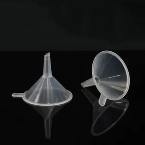 Высококачественная Экологически чистая пластиковая мини-воронка 100 шт.лот, косметический инструмент, полипропиленовые распылители духов, трубки для жидкого масла