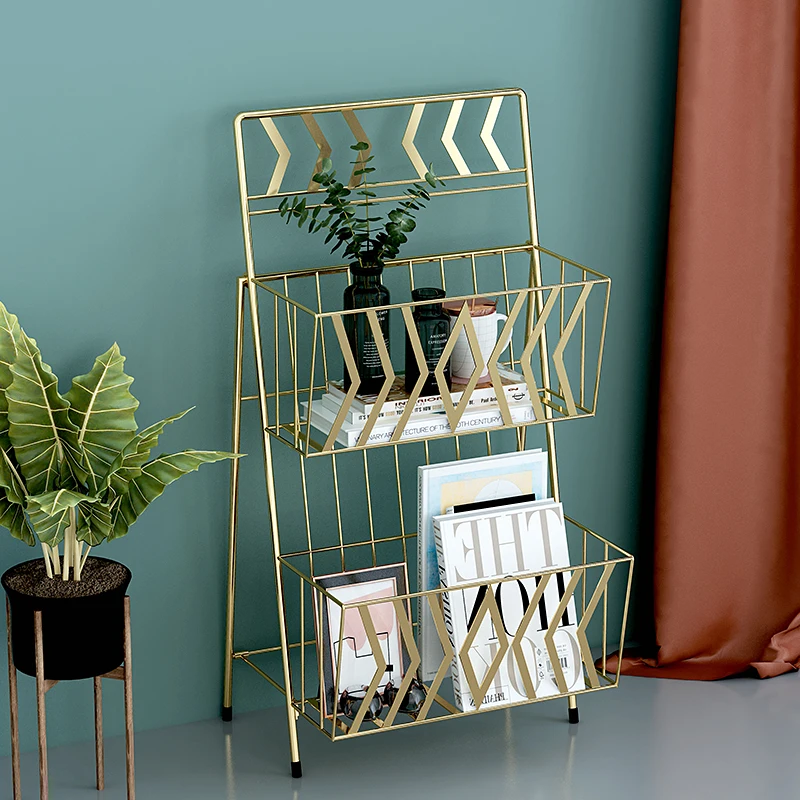 

Storage rack newspaper rack newspaper frame newspaper drawing book floor landing iron display stand