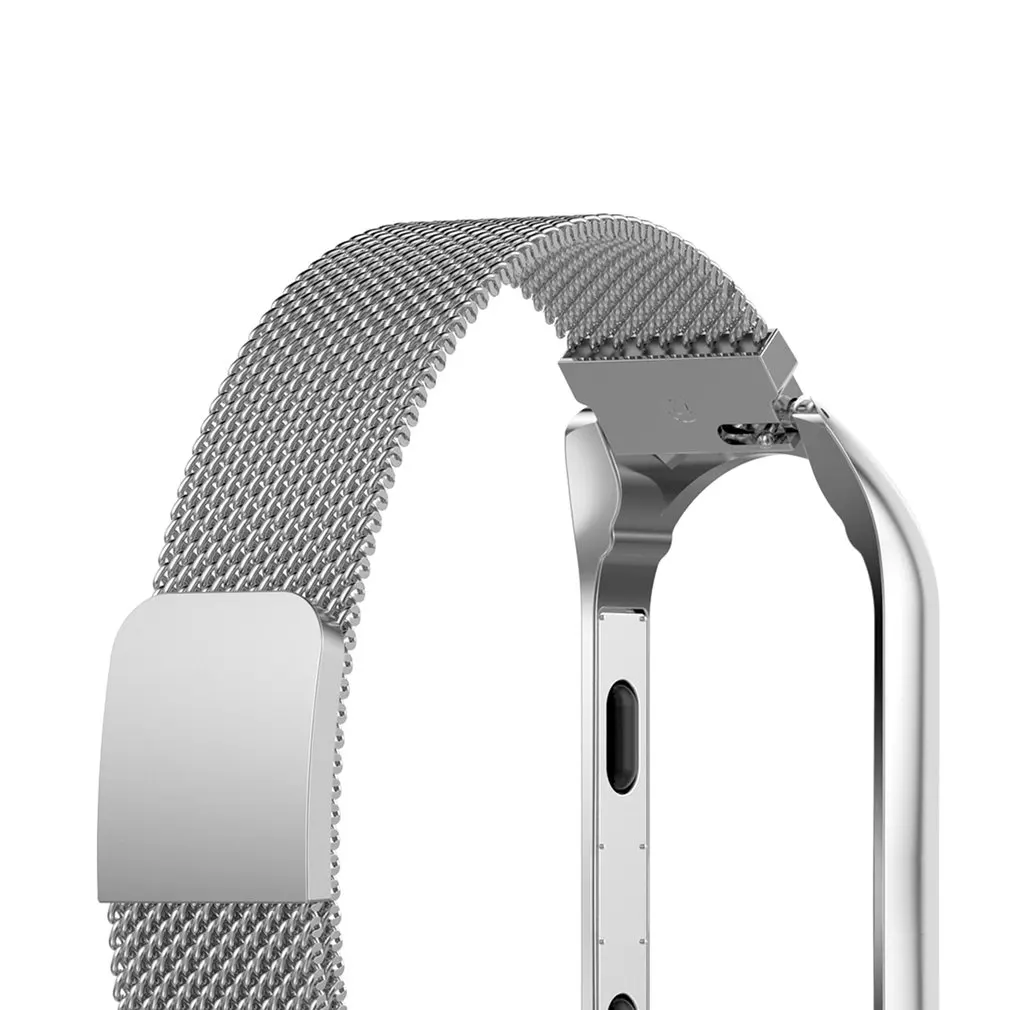 Металлический каркас умные наручные часы для Xiao mi Band 4/3 mi Band 4 умный Браслет ремешок смарт Кольцо 5 цветов