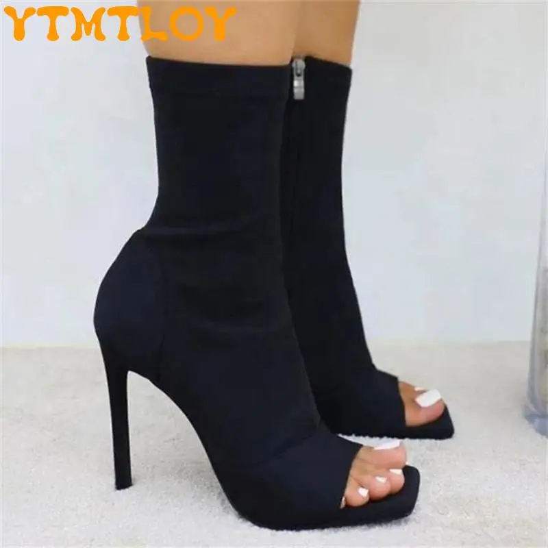 

New women's sandals boots high heels spring and autumn ladies shoes women fashion open toe sandals party wedding stiletto heels
