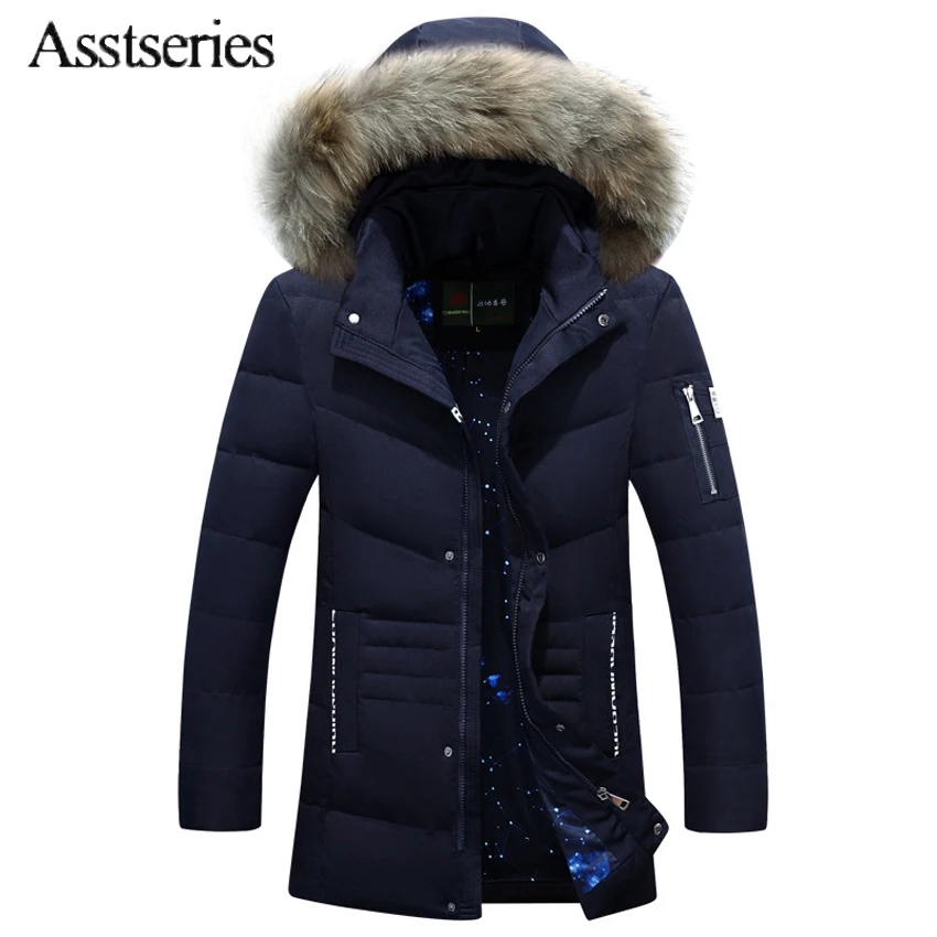 Мужской пуховик на белом утином пуху размеры до XXXL | Мужская одежда