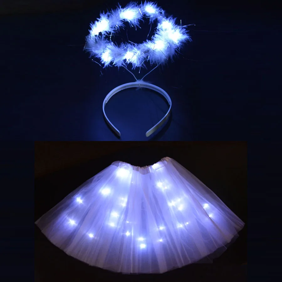 Для взрослых детей Ангел светодиодный светильник балетные пачки на проволоке Halo