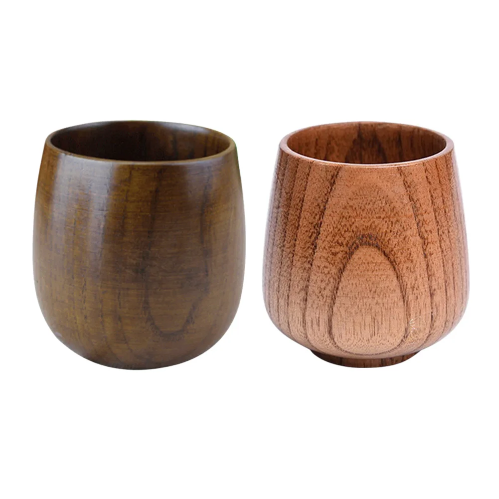 Деревянная чашка Jujube деревянная ручной работы из натуральной ели для завтрака