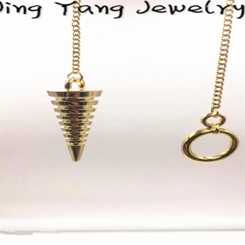 

Jingyang Healing Pendulum Scrying A Egyptian Sphere Copper pendulum coil Pendant Metal Pendant and Fashion Chain Nodes