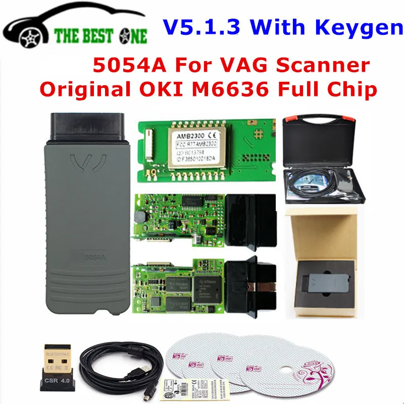 Новейший ODIS V5.1.3 5054A OKI полный чип 5054 Bluetooth AMB2300 UDS 6154 wifi 6154A для VAG автомобильный диагностический инструмент