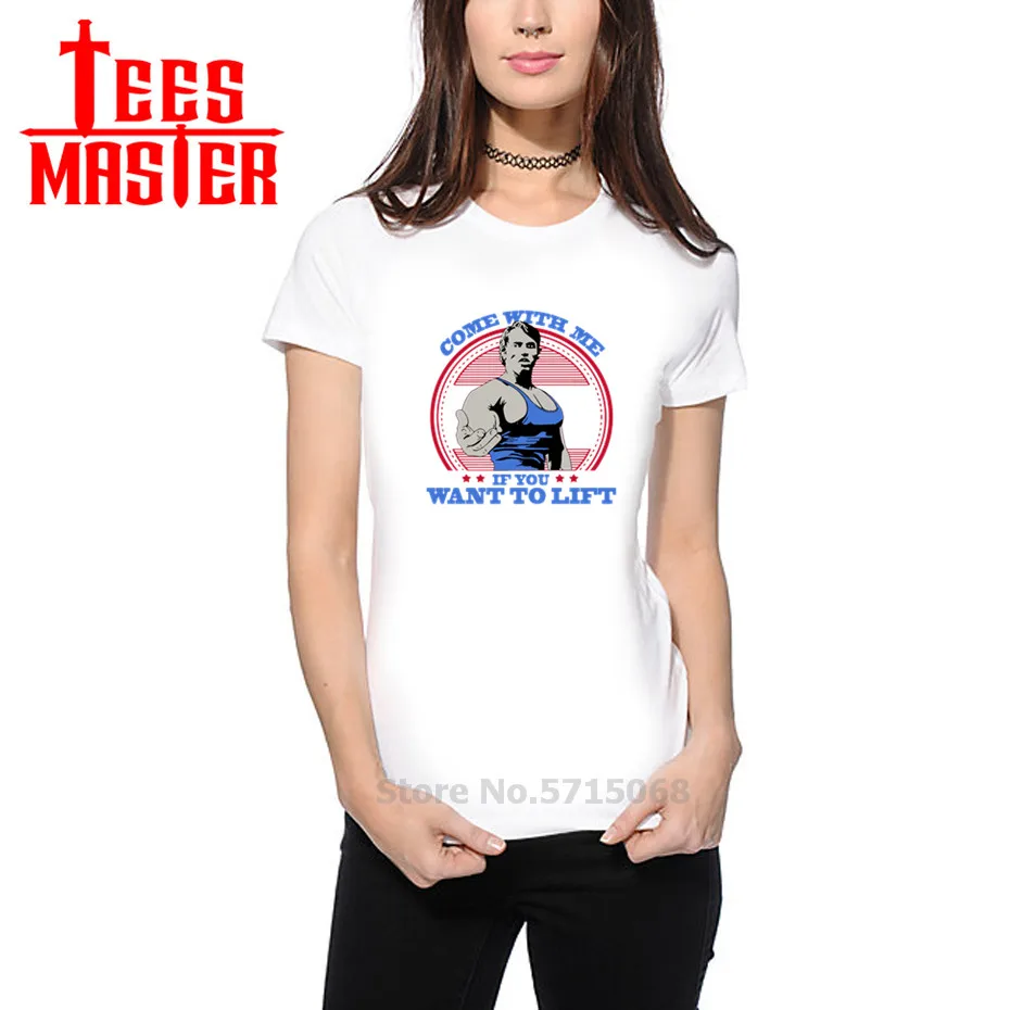 Повседневные женские хипстерские фитнес Арнольд футболки поставляются со мной