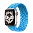 Ремешок для часов, плетеный нейлоновый браслет для Apple watch series 6 3 4 5 se 44 мм 40 мм 38 мм 42 мм