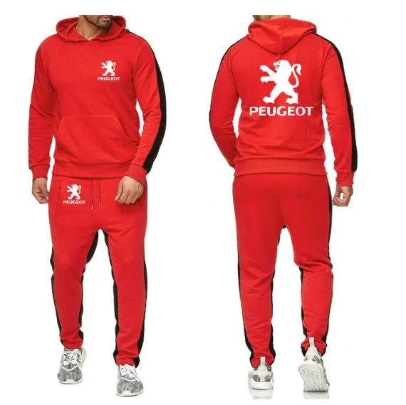 

2020 NEW Hoodies Men for Peugeot Car Logo Printed Mans Sweatshirt Fashion Men Hoodie Casual Fleece Hoodies Pants Suit Z