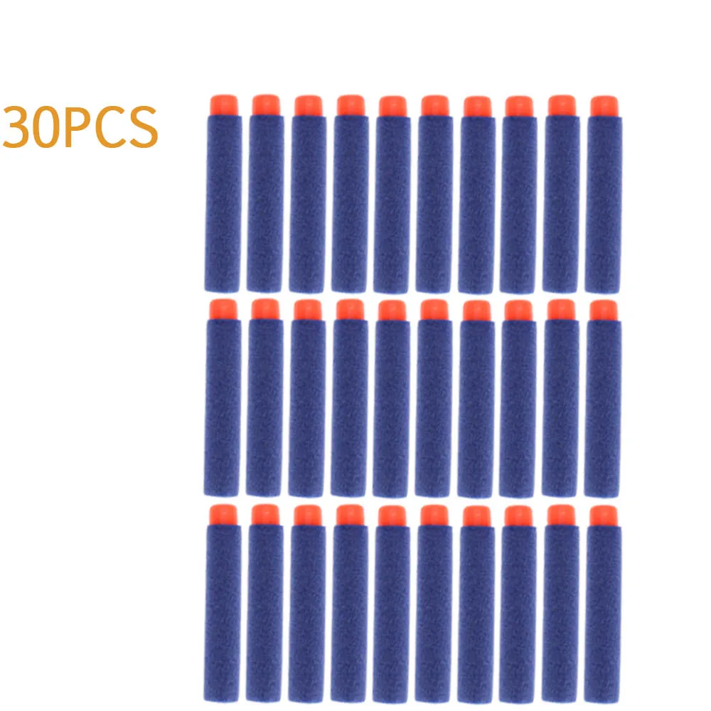 30Pcs-Dark Blue 30/50/100 шт. EVA мягкие пули для водомет Nerf Darts дырочку головы 7,2 см заправка игрушка дартс пистолет пули для настрйки серии Бластеры - Цвет: 30Pcs-Dark Blue