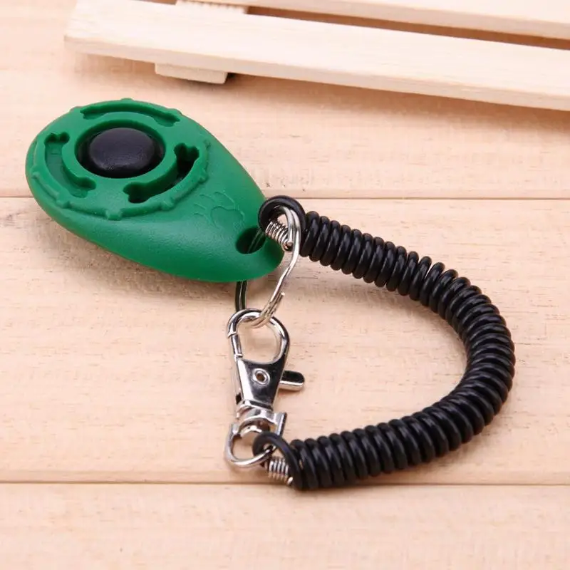 5 цветов 1 шт. удерживающий кора кликер для собак регулируемый звуковой брелок