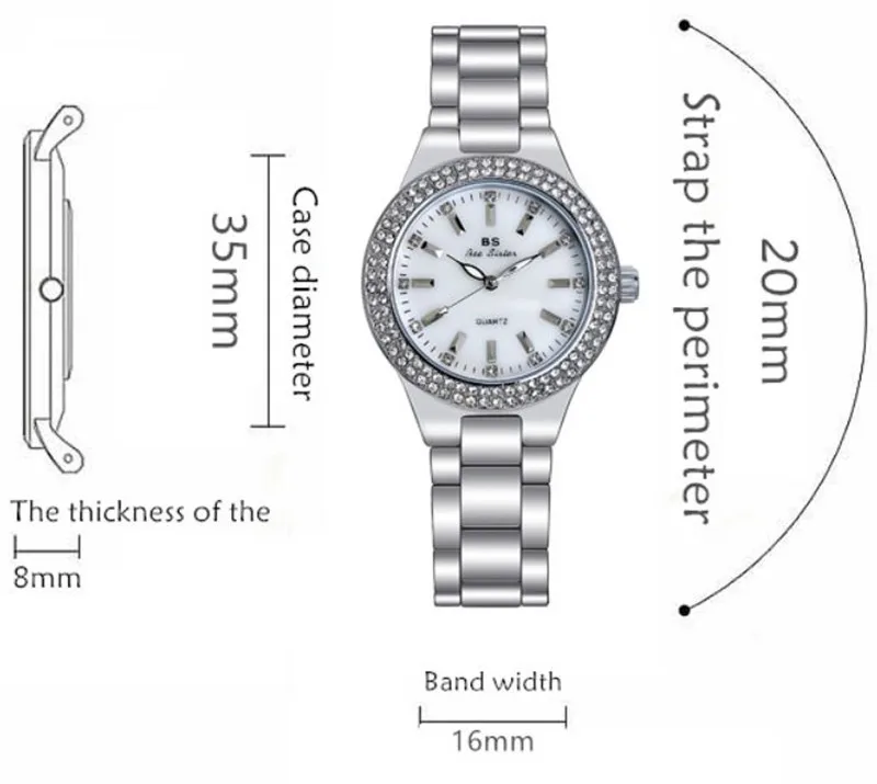 

Women Watches Luxury Rhinestone Quartz Wristwatch Female Clock Stainless Steel Brand Fashion Ladies Watch reloj mujer relogio