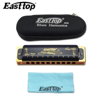easttop professional t008k harmonica diatonic 10 hole armonica blues instrumentos musicales armonicas mouth ogan easttop blues