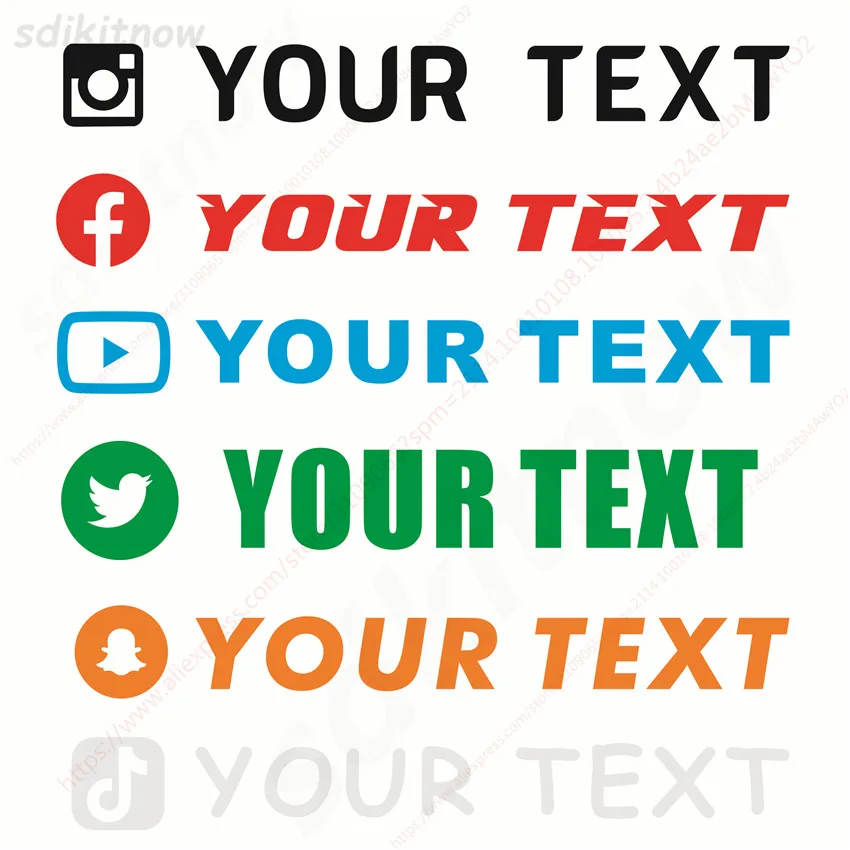 Пользовательский текст, свадебный бар, значок в социальных сетях, веб-сайт, FACEBOOK, Instagram, имя, логотип, twitter, YouTube, Snapchat, наклейка, автомобиль, велосипед, наклейка Пользовательский текст, свадебный бар, значок в социальных сетях, веб-сайт, FACEBOOK, Instagram, имя, логотип, twitter, YouTube, Snapchat, наклейка, автомобиль, велосипед, наклейка