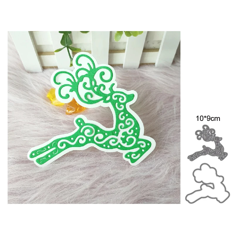 

Deer 2021 New Metal cutting dies cut die mold Christmas series decoration Scrapbook paper craft knife mould blade punch stencils